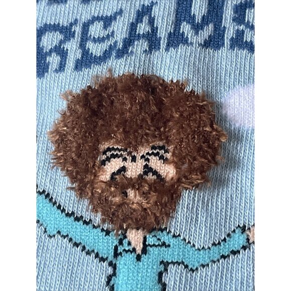 Bob Ross Crew Socks Size S/M Happy Little Dreams Tree Joy of Painting Cotton - Picture 4 of 11